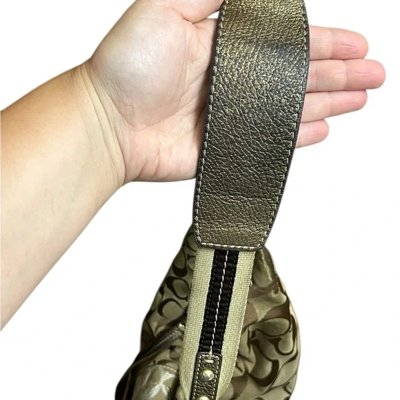 Coach vintage Hampton hobo shoulder bag All over big logo - Picture 7 of 9